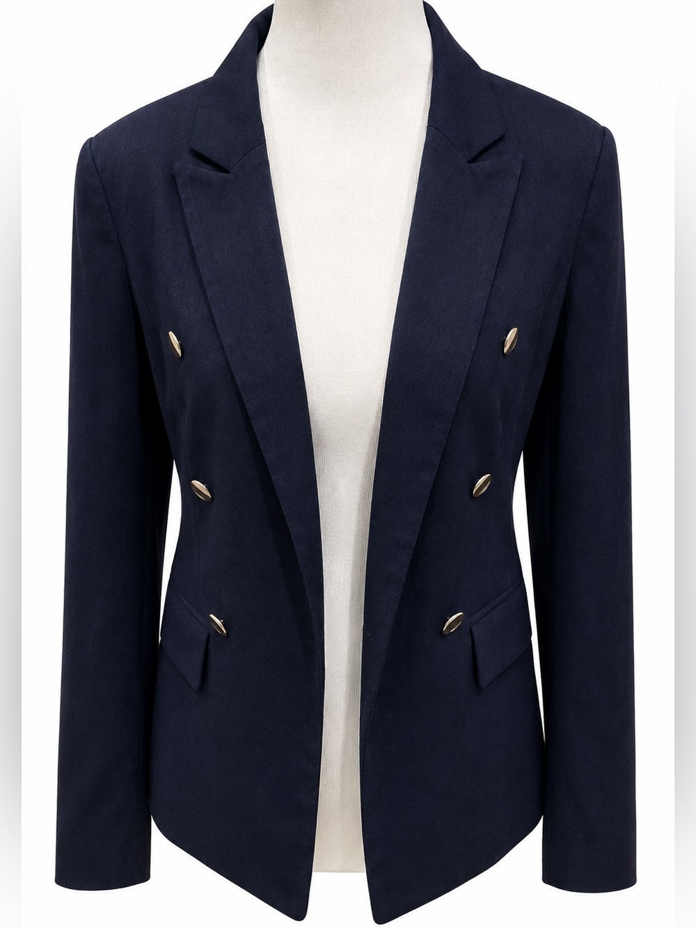 a new day Navy Double-Breasted Blazer with Gold Buttons size 2